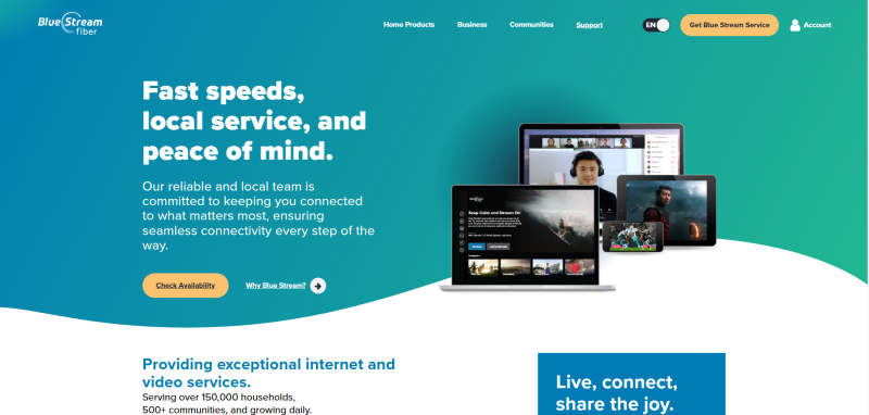 Blue Stream Fiber Blue Stream Fiber