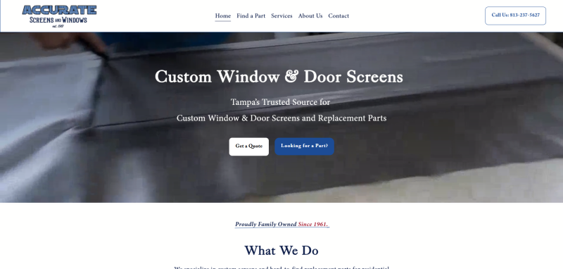 Accurate Screens and Windows